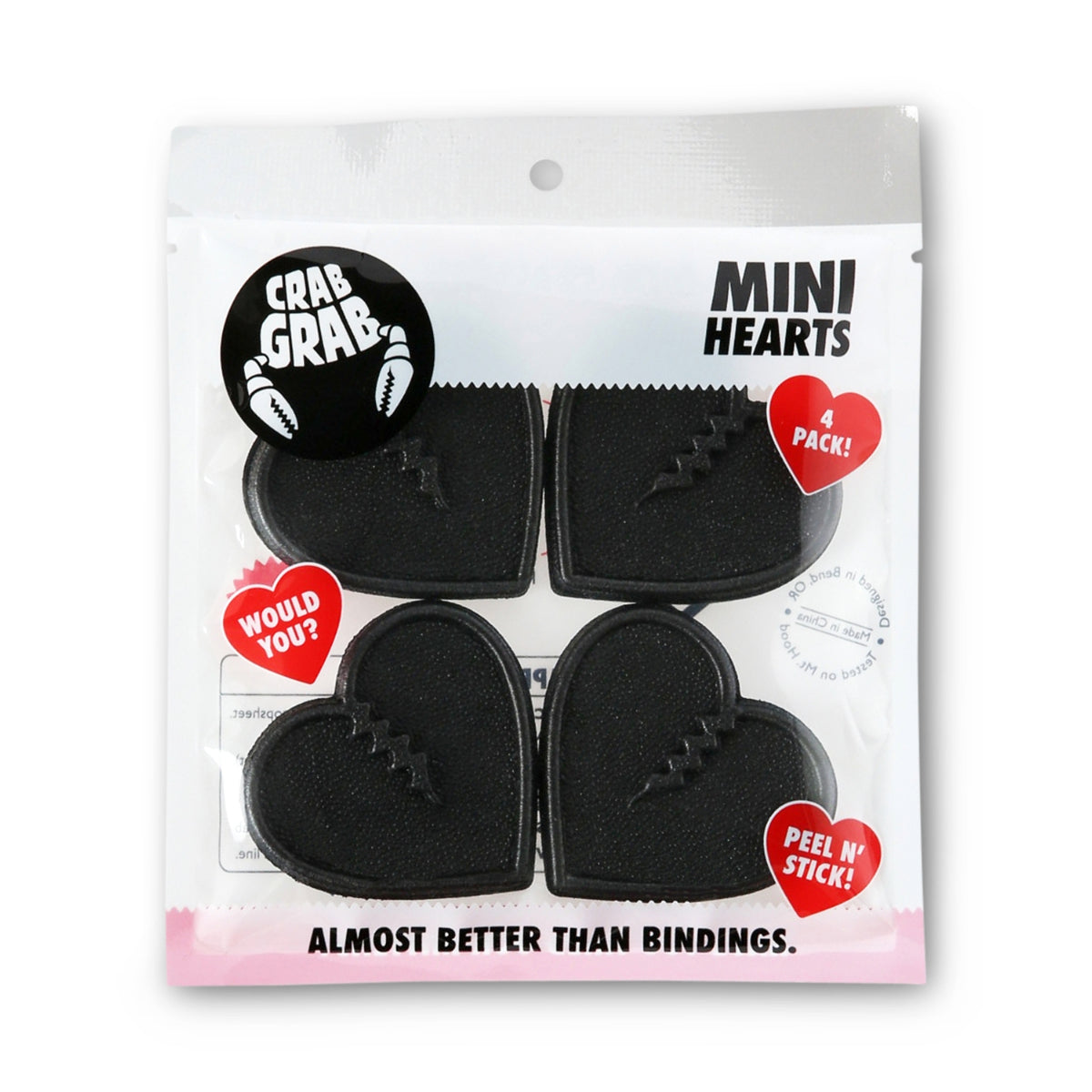 Crab Grab - Mini Hearts - Black