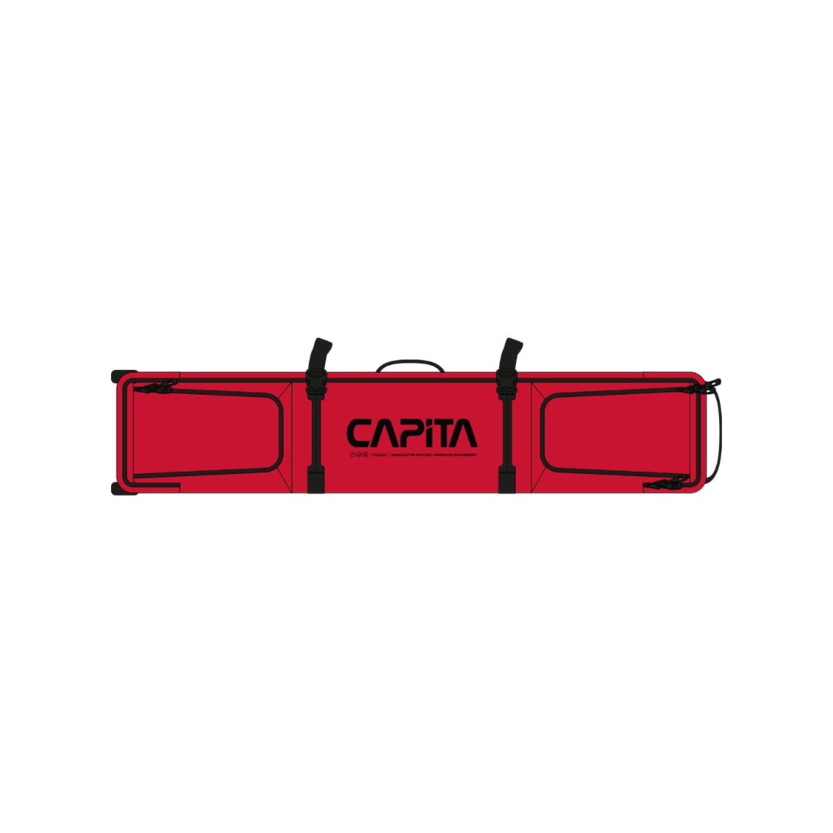 Union Binding - Wheeled Board Bag - CAPiTA - Red