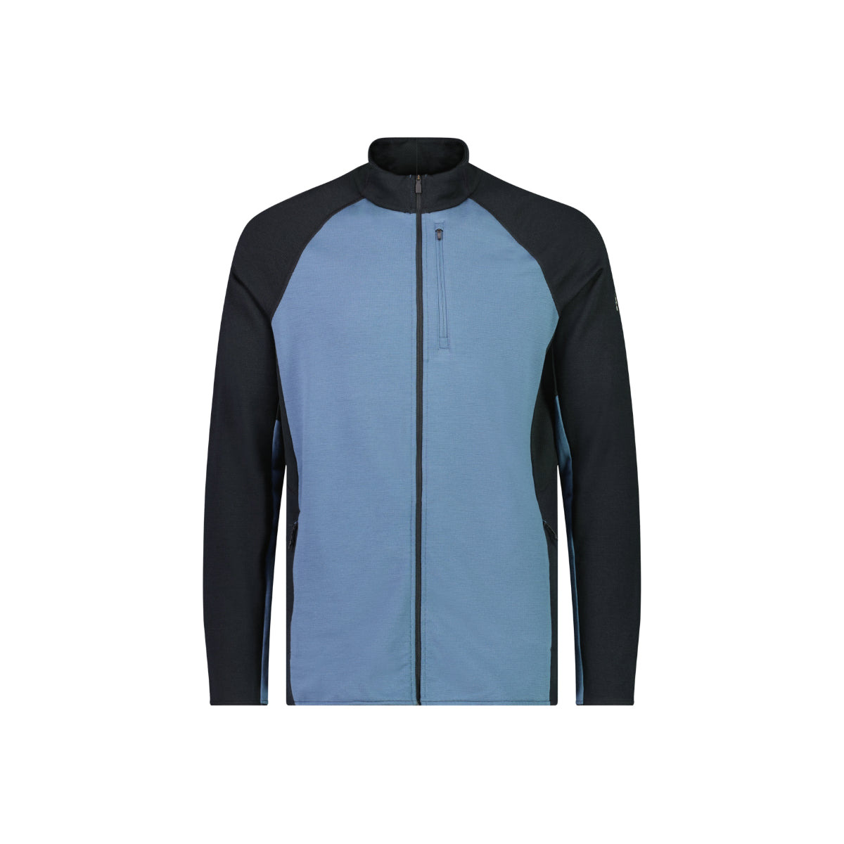 Mons Royale (Sample) - Men's Approach Merino Shift Fleece Jacket - Blue Slate / Black