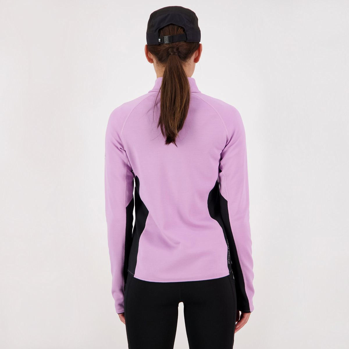 Mons Royale (Sample) - Women's Approach Merino Shift Fleece Jacket - Orchid / Black