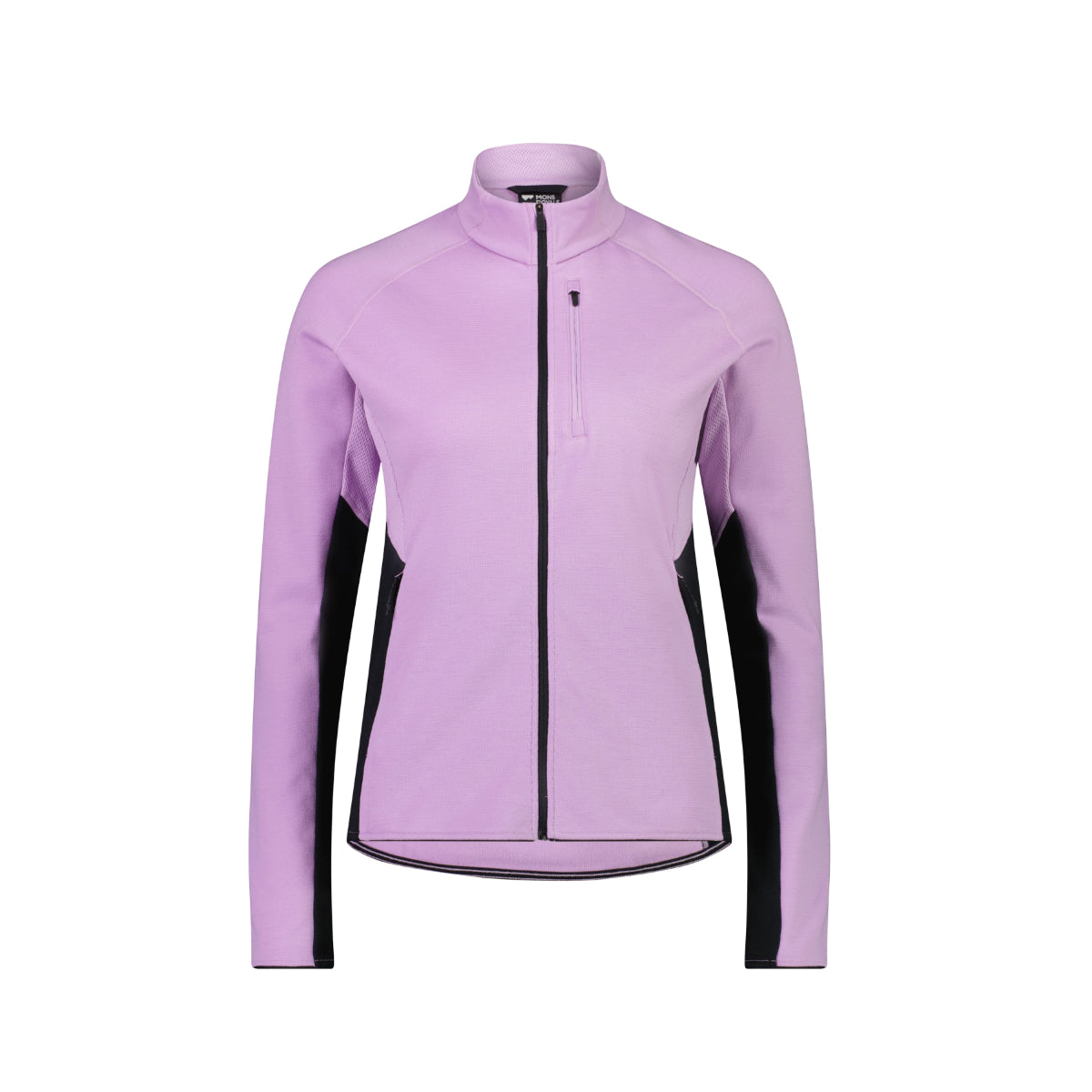 Mons Royale (Sample) - Women's Approach Merino Shift Fleece Jacket - Orchid / Black