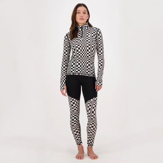 Mons Royale (Sample) - Women's Cascade Merino Flex 200 Legging - Checkers