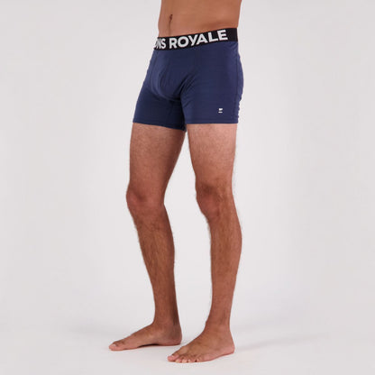Mons Royale - Men's Hold 'em Shorty Merino Boxer - Midnight - Futureproof.life