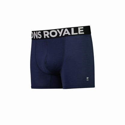 Mons Royale - Men's Hold 'em Shorty Merino Boxer - Midnight - Futureproof.life