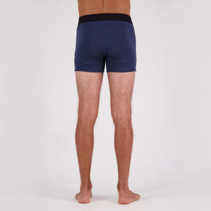 Mons Royale - Men's Hold 'em Shorty Merino Boxer - Midnight - Futureproof.life
