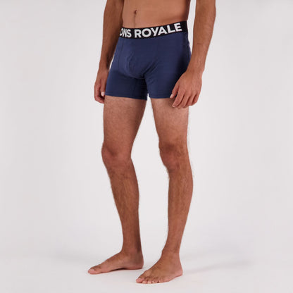 Mons Royale - Men's Hold 'em Shorty Merino Boxer - Midnight - Futureproof.life