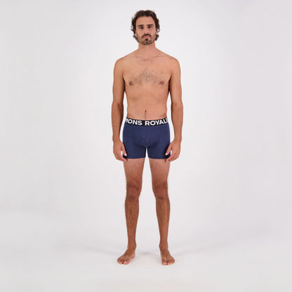 Mons Royale - Men's Hold 'em Shorty Merino Boxer - Midnight - Futureproof.life