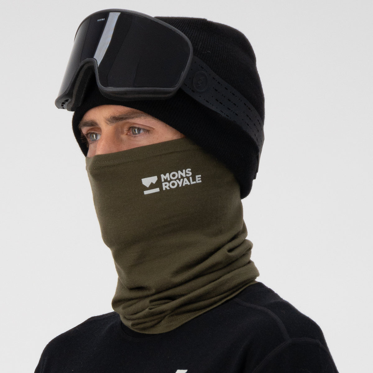 Mons Royale - Unisex Daily Dose Merino Flex 200 Neckwarmer - Dark Olive