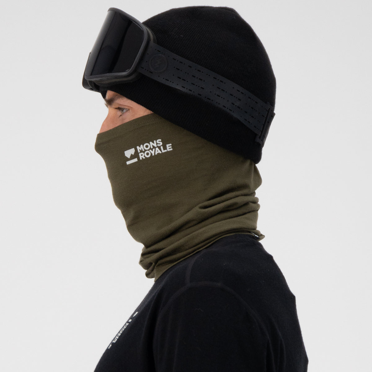 Mons Royale - Unisex Daily Dose Merino Flex 200 Neckwarmer - Dark Olive