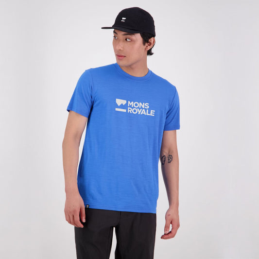 Mons Royale (Sample) - Men's Icon T-Shirt - Pop Blue