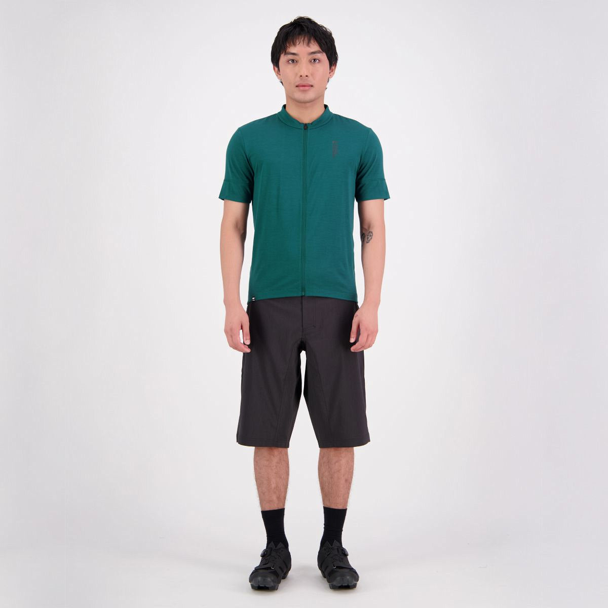 Mons Royale (Sample) - Men's Roam Cargo Merino Shift Full Zip T - Evergreen
