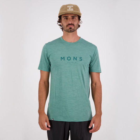 Mons Royale (Sample) - Men's Zephyr Merino Cool T-Shirt - Smokey Green
