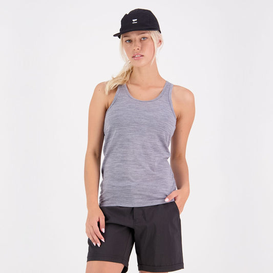 Mons Royale (Sample) - Women's Icon Merino Air-Con Tank - Grey Heather