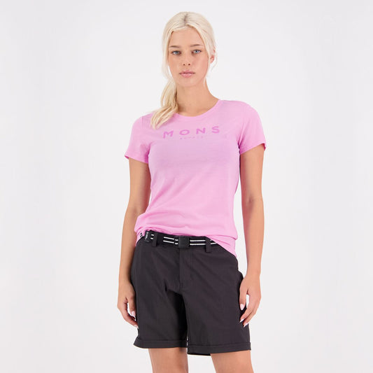 Mons Royale (Sample) - Women's Icon Tee - Pop Pink
