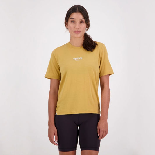 Mons Royale - Women's Icon Relaxed Tee - Honey