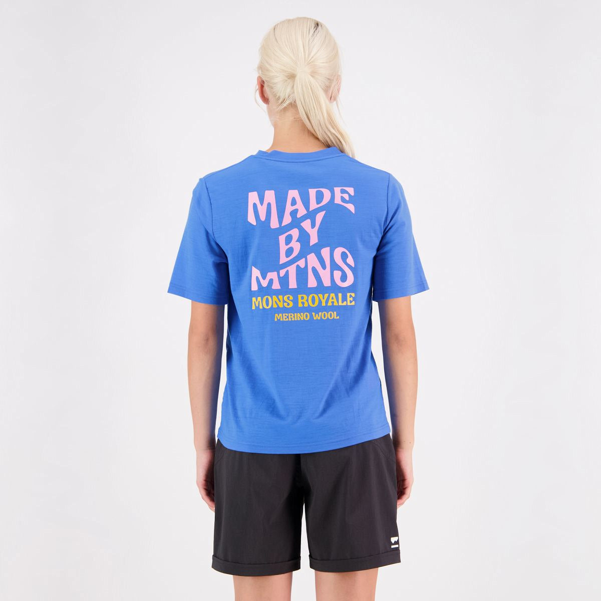 Mons Royale (Sample) - Women's Icon Relaxed Tee - Pop Blue