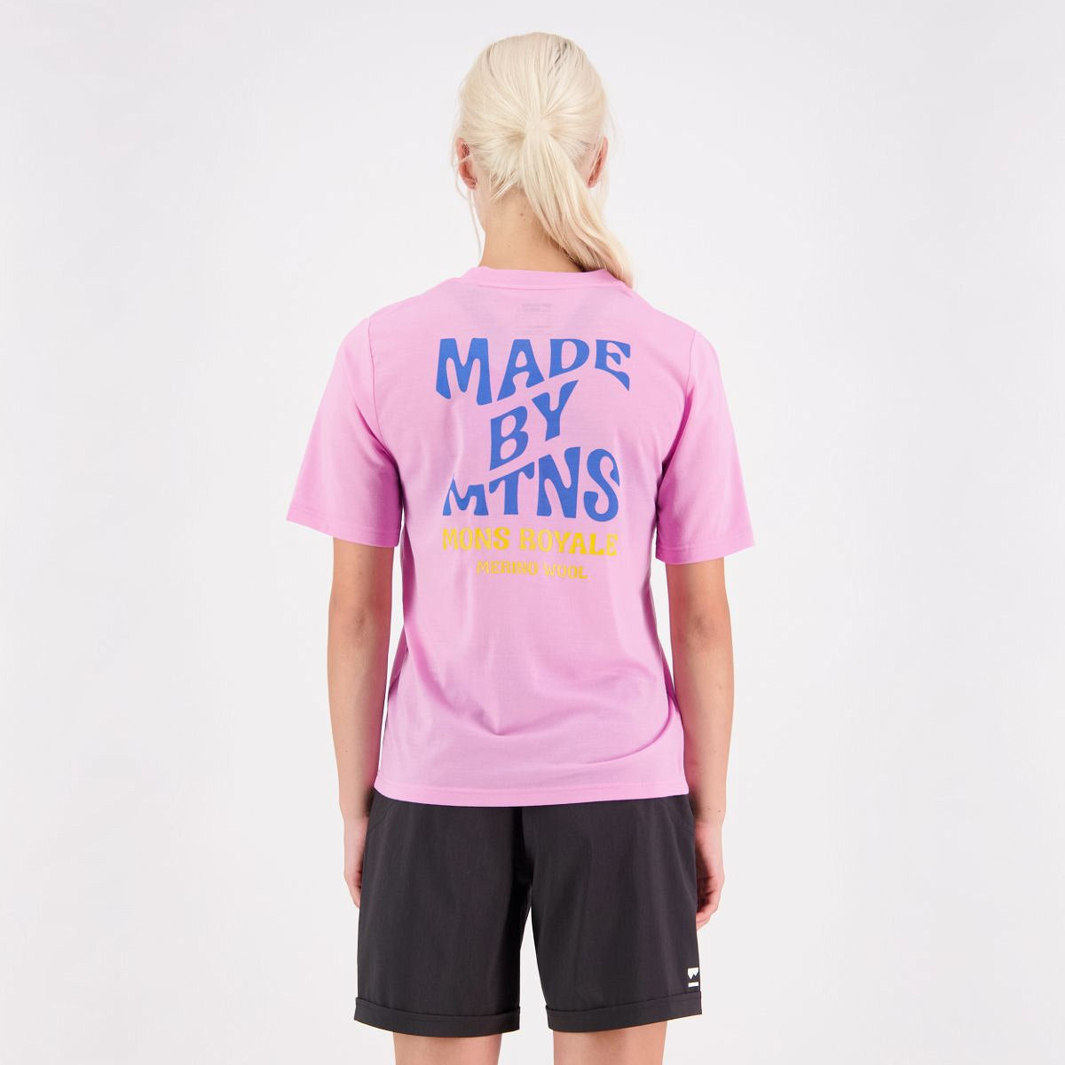 Mons Royale (Sample) - Women's Icon Relaxed Tee - Pop Pink