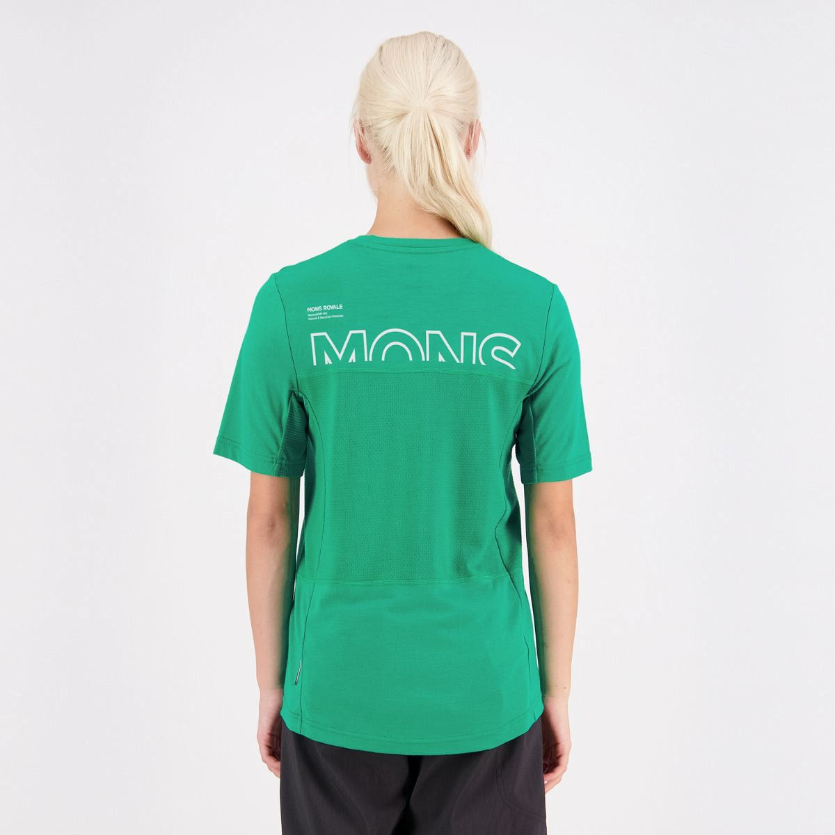 Mons Royale (Sample) - Women's Tarn Merino Shift Tee - Pop Green
