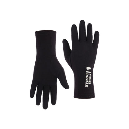 Mons Royale - Unisex Olympus Glove Liner - Black - Futureproof.life