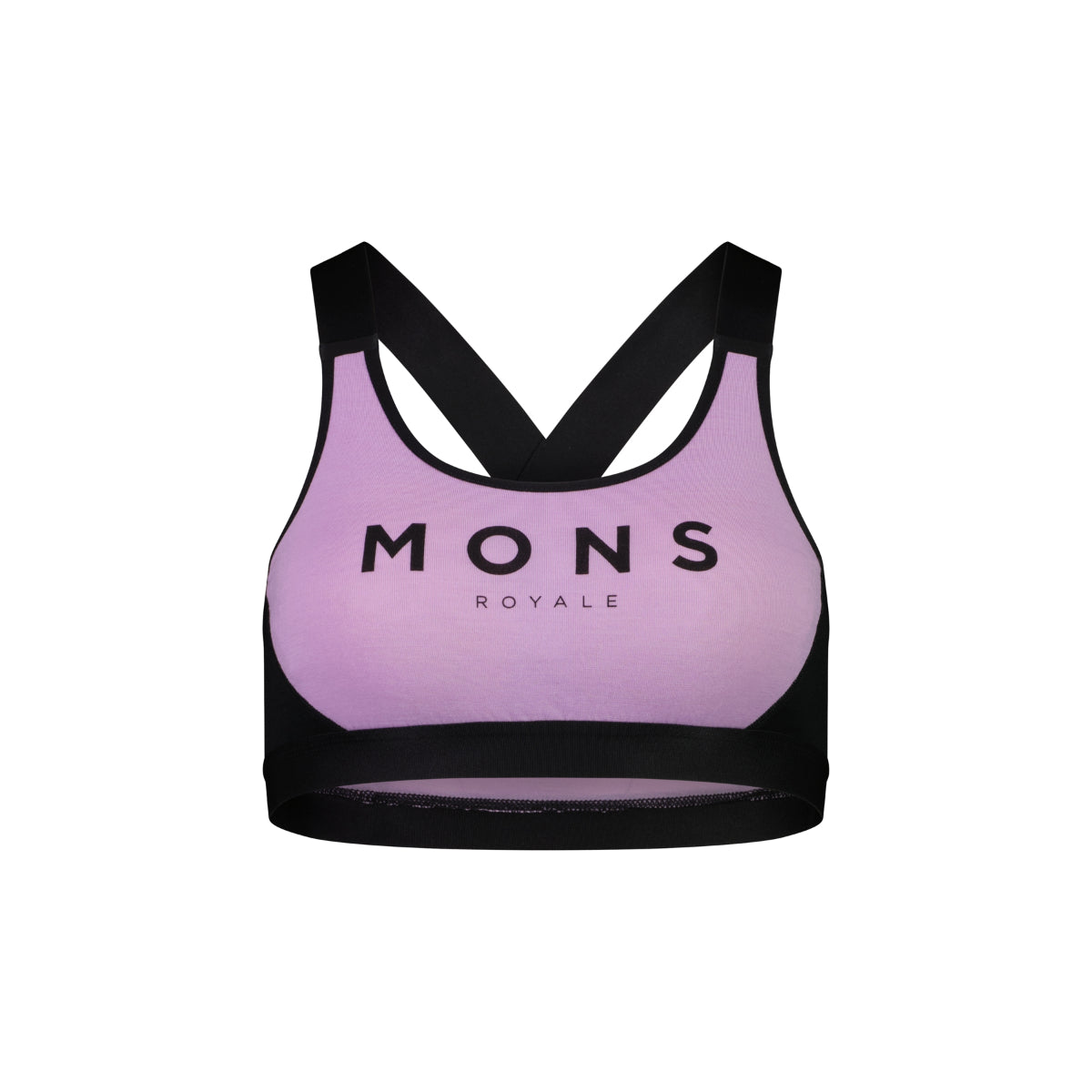 Mons Royale (Sample) - Women's Stella X-Back Bra - Orchid/Black