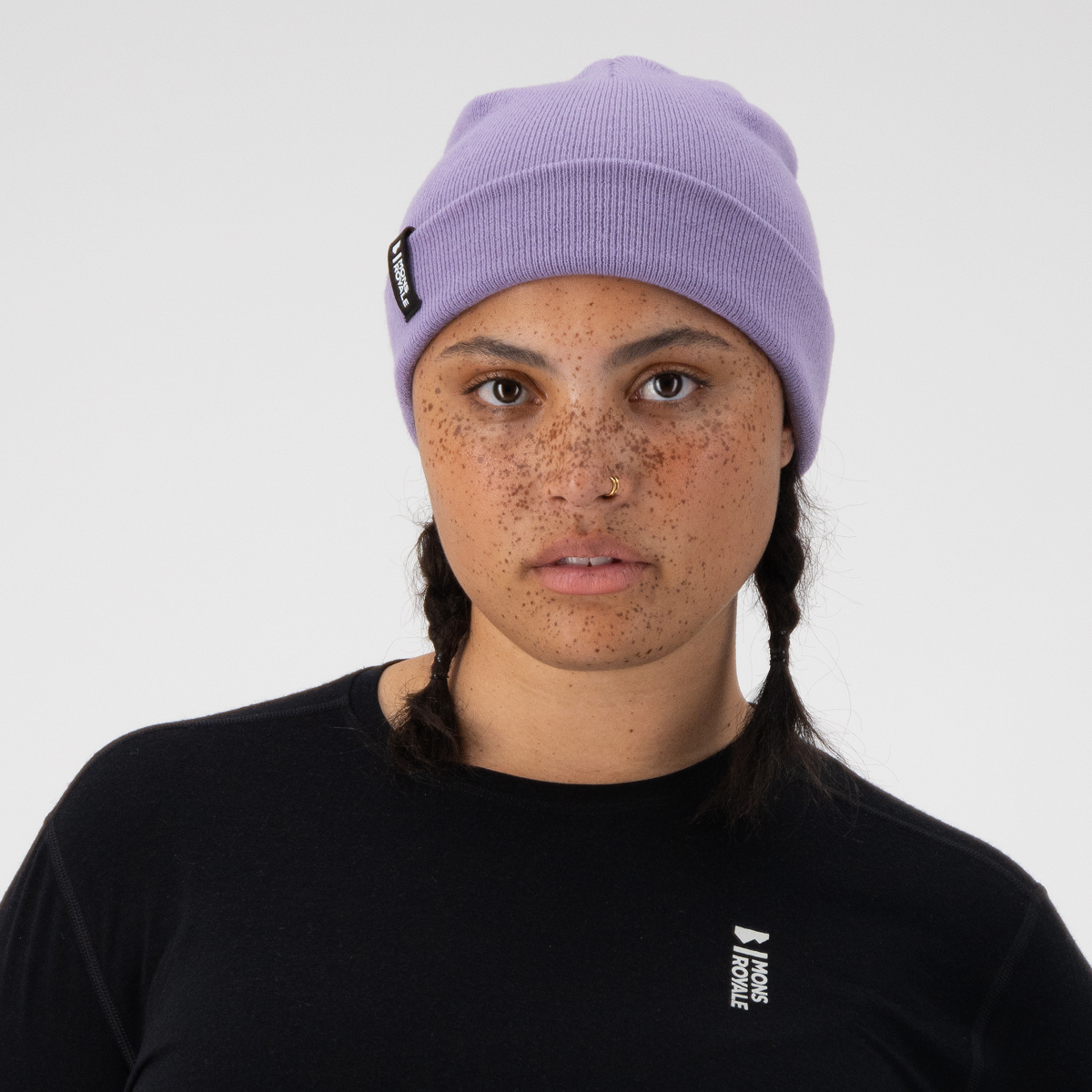 Mons Royale (Sample) - Unisex McCloud Merino Beanie - Lupin