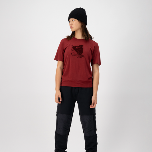 Mons Royale (Sample) - Women's Icon Relaxed Tee - Cherry