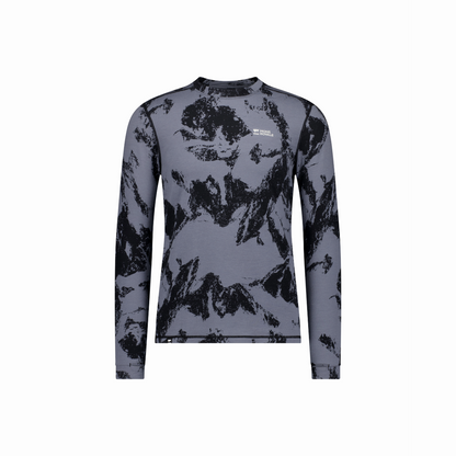 Mons Royale (Sample) - Men's Cascade Merino Base Layer Long Sleeve - Mtn Pixel Grey - Futureproof.life