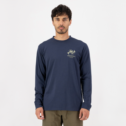 Mons Royale (Sample) - Men's Icon Merino Classic Long Sleeve - Midnight - Futureproof.life