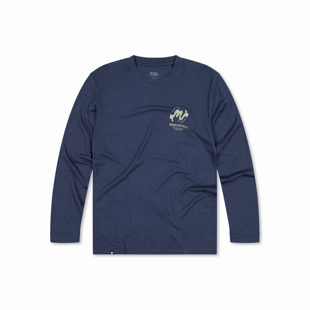 Mons Royale (Sample) - Men's Icon Merino Classic Long Sleeve - Midnight - Futureproof.life