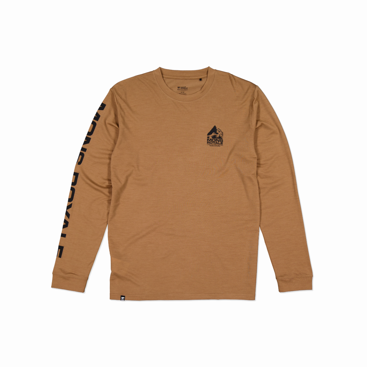 Mons Royale (Sample) - Men's Icon Merino Classic Long Sleeve - Toffee - Futureproof.life
