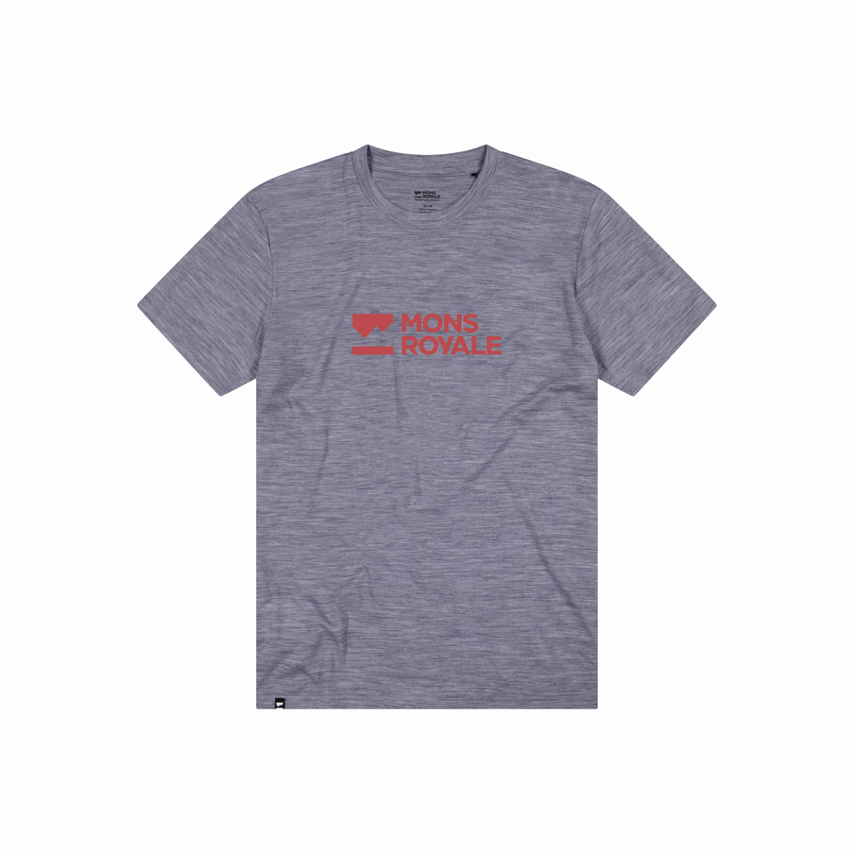 Mons Royale (Sample) - Men's Icon Merino Classic T-Shirt - Grey Heather - Futureproof.life