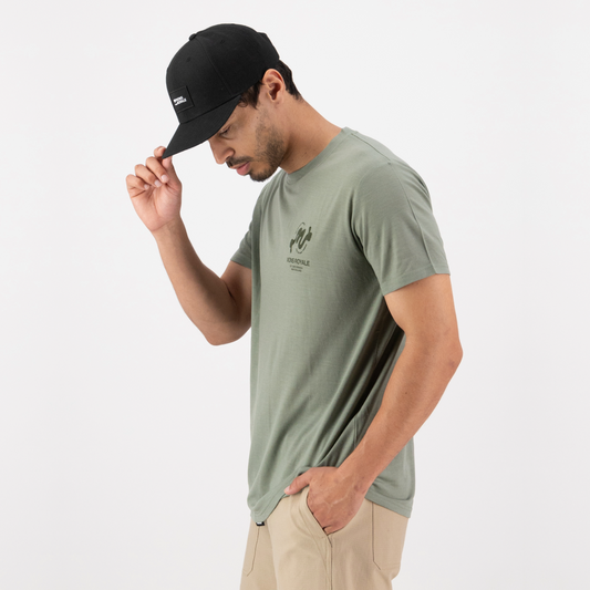 Mons Royale (Sample) - Men's Icon Merino Classic T-Shirt - Willow - Futureproof.life