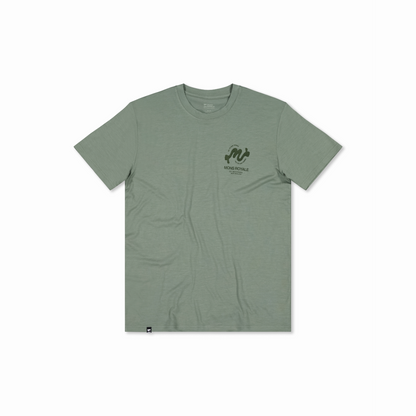 Mons Royale (Sample) - Men's Icon Merino Classic T-Shirt - Willow - Futureproof.life