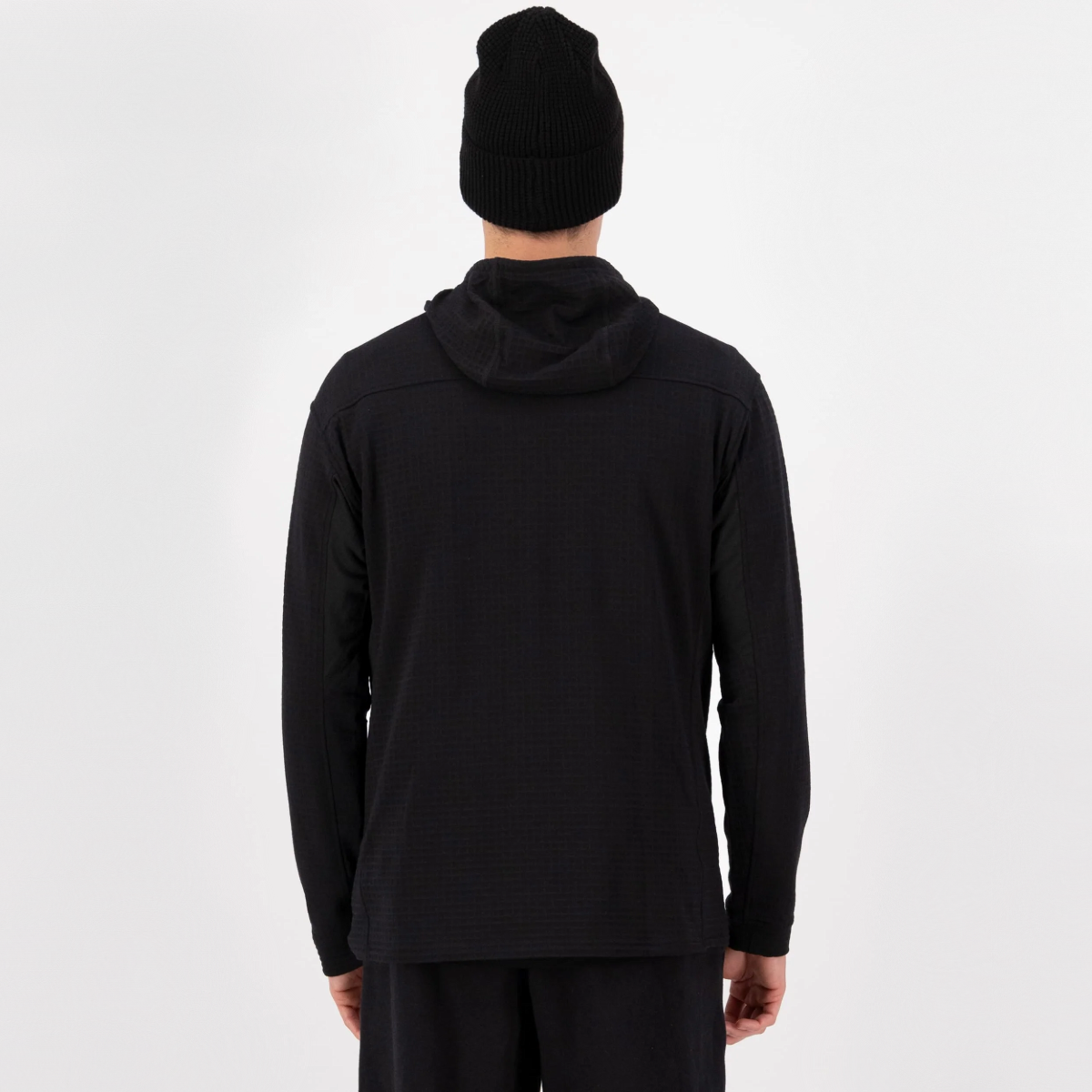 Mons Royale - Men's Offgrid Merino Fleece 1/2 Zip Long Sleeve - Black