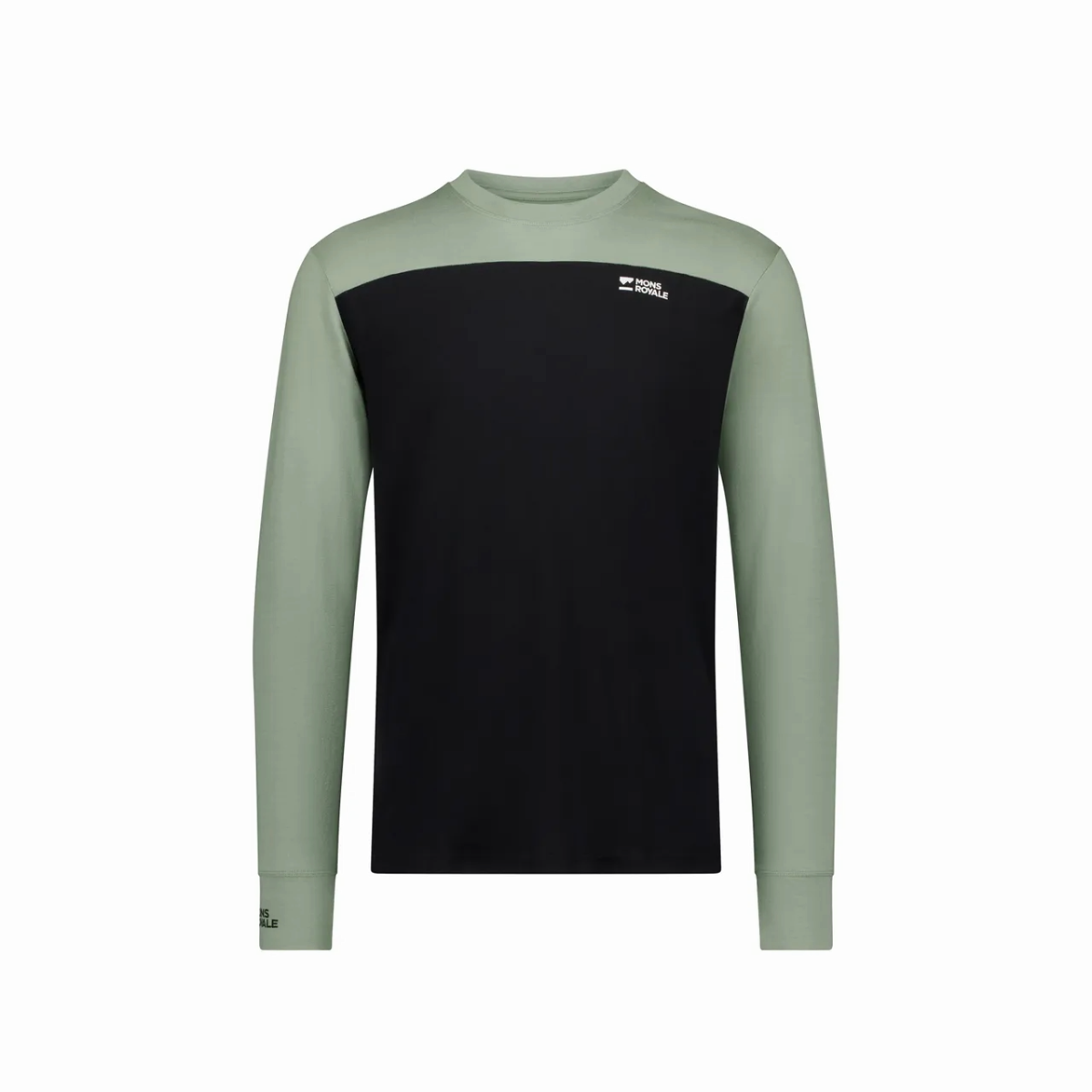 Mons Royale - Men's Yotei Merino Long Sleeve - Willow/Black