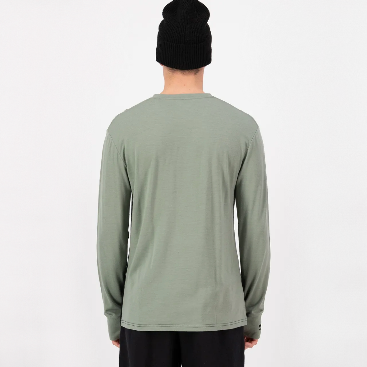 Mons Royale - Men's Yotei Merino Long Sleeve - Willow/Black