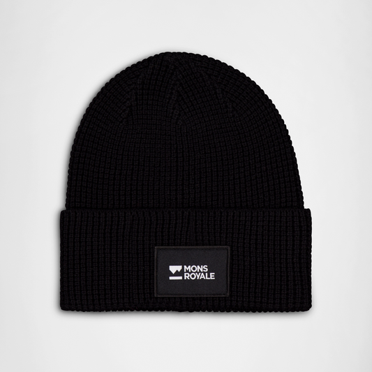 Mons Royale - Unisex Bluff Merino Beanie - Black