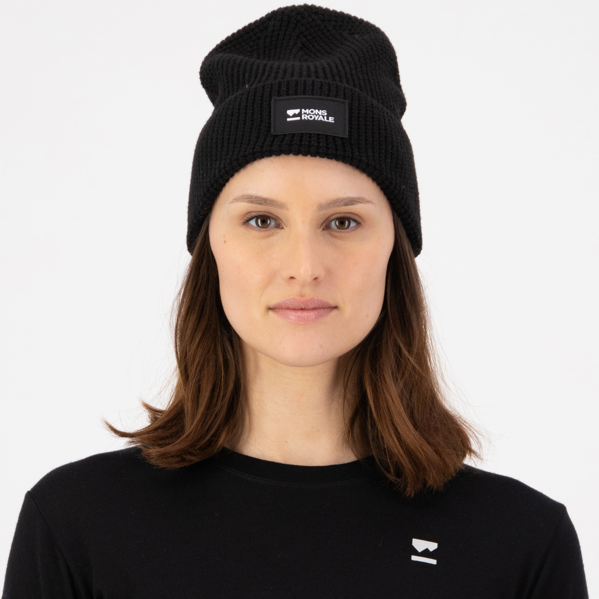 Mons Royale - Unisex Bluff Merino Beanie - Black