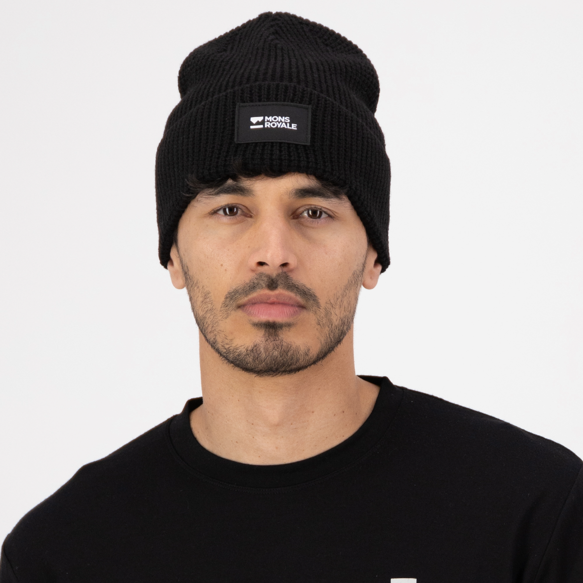 Mons Royale - Unisex Bluff Merino Beanie - Black