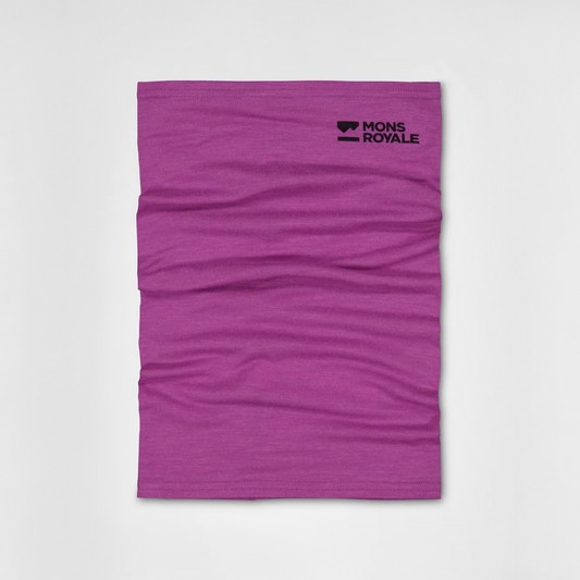 Mons Royale - Unisex Daily Dose Merino Neckwarmer - Purple Bolt