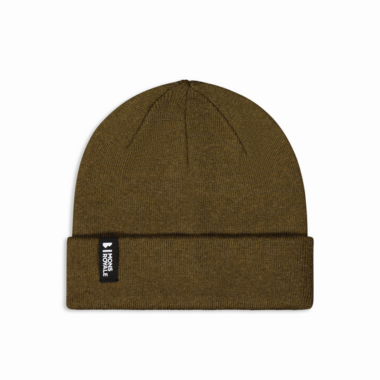 Mons Royale - Unisex McCloud Merino Beanie - Dark Olive