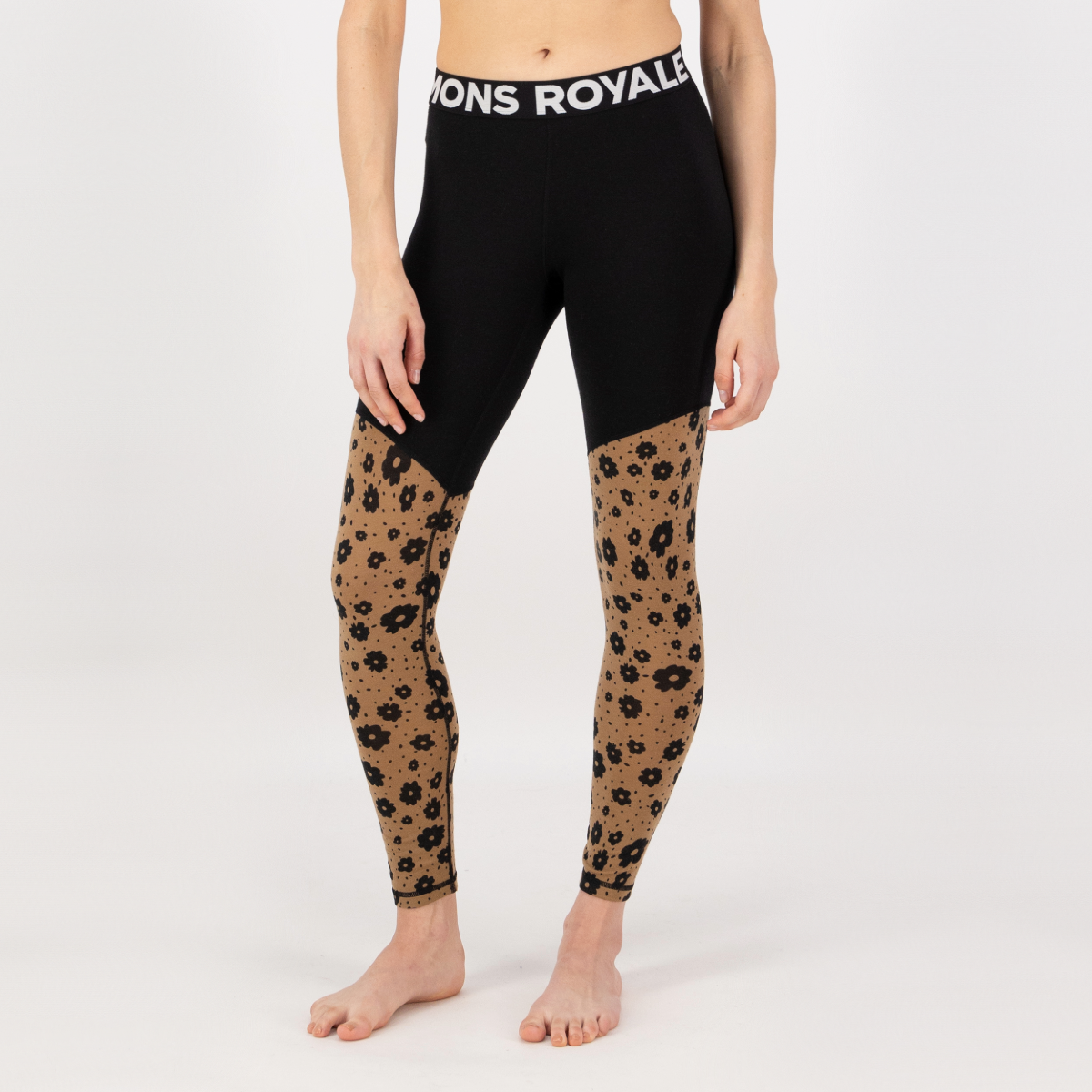 Mons Royale - Women's Cascade Merino Base Layer Legging - Aoraki Lily Toffee