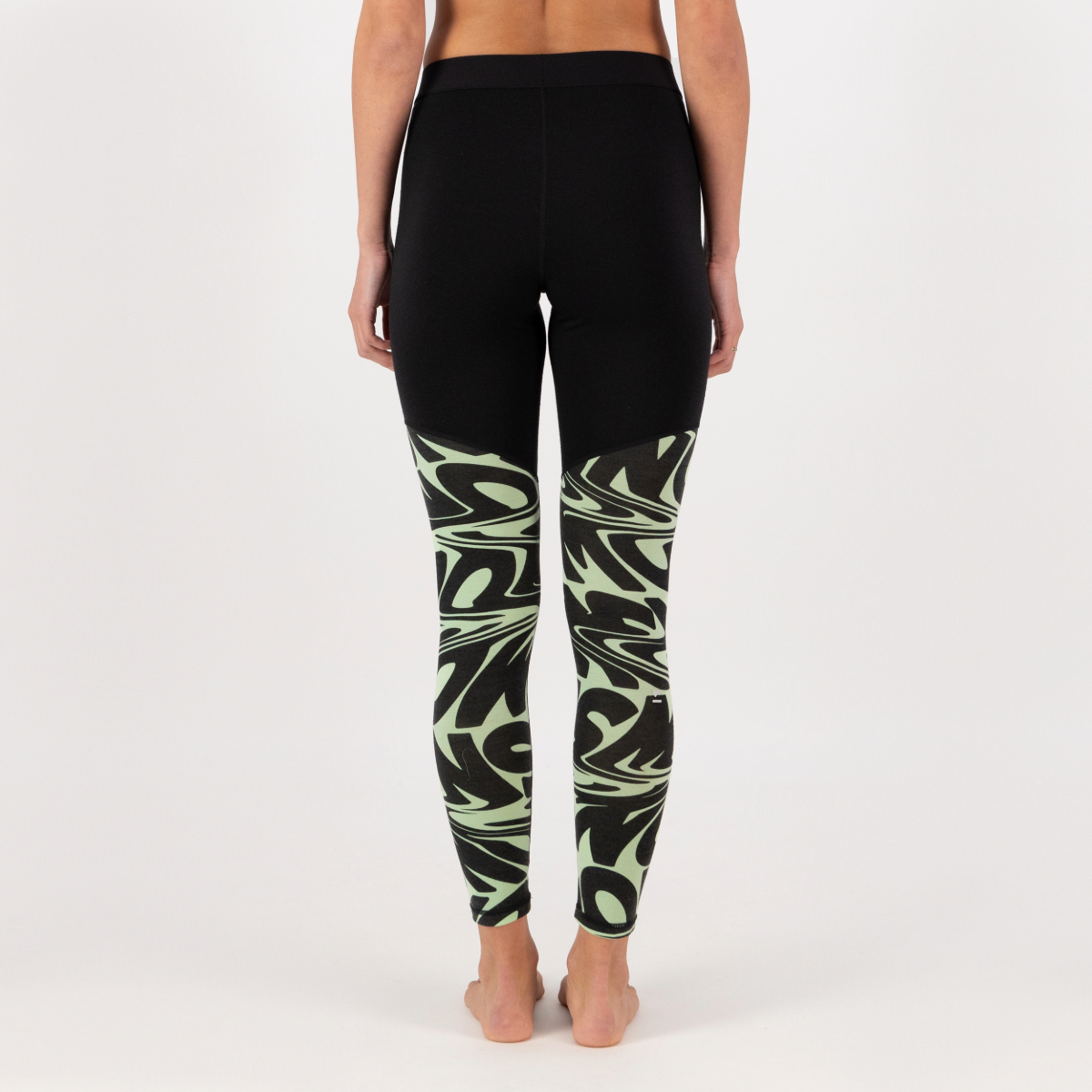 Mons Royale - Women's Cascade Merino Base Layer Legging - Signal Lost Matcha