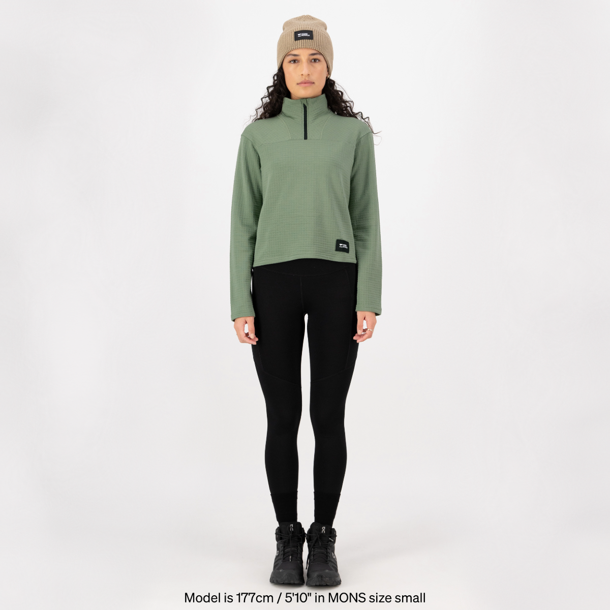 Mons Royale - Women's Offgrid Merino Fleece Long Sleeve - Willow