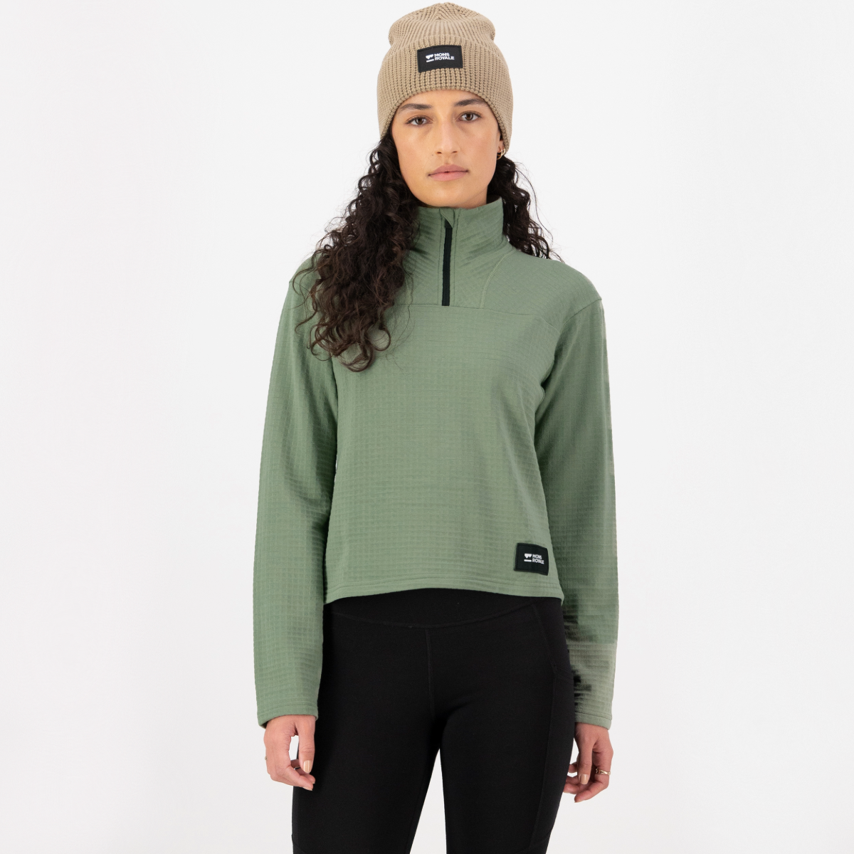 Mons Royale - Women's Offgrid Merino Fleece Long Sleeve - Willow