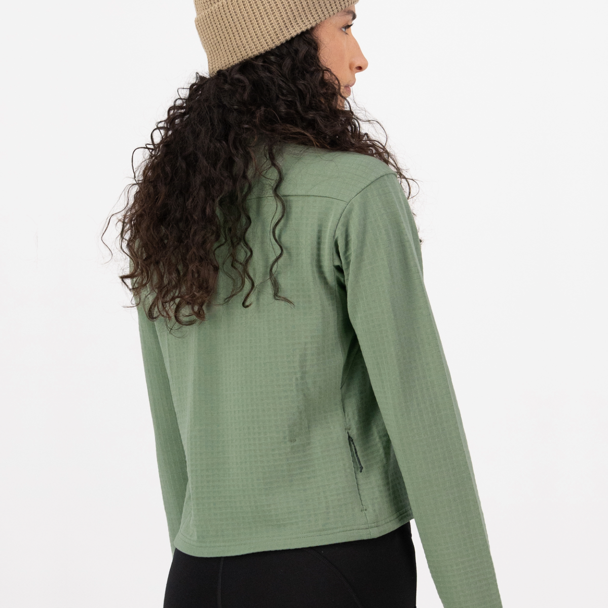 Mons Royale - Women's Offgrid Merino Fleece Long Sleeve - Willow