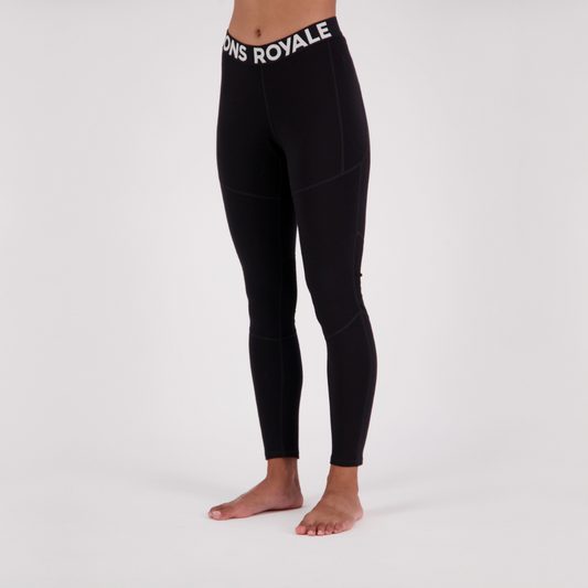 Mons Royale - Women's Olympus Merino Base Layer Legging - Black