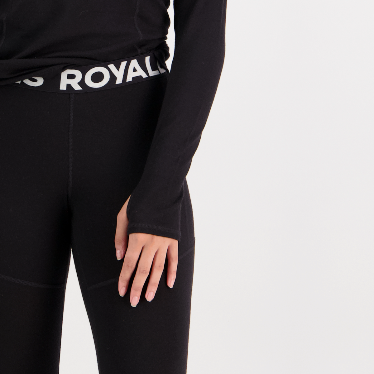 Mons Royale - Women's Olympus Merino Base Layer Long Sleeve - Black