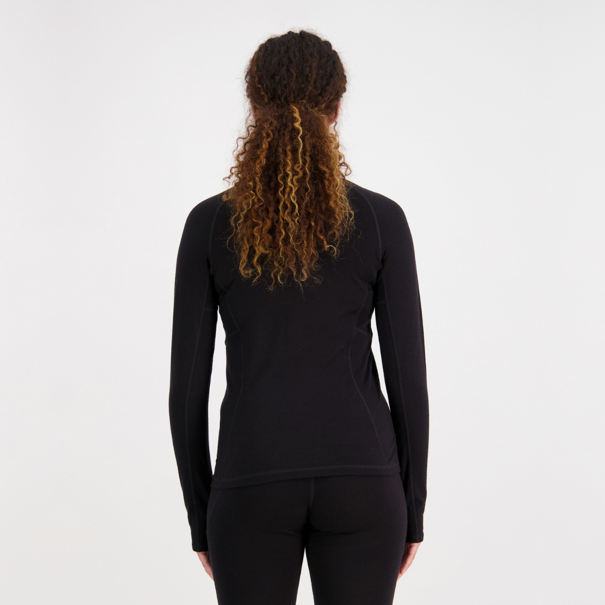 Mons Royale - Women's Olympus Merino Base Layer Long Sleeve - Black