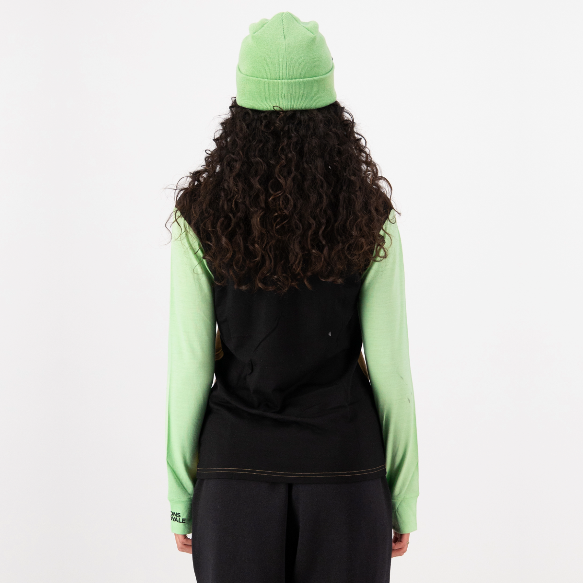 Mons Royale - Women's Yotei Merino Long Sleeve - Matcha/Toffee/Black